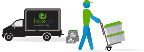 BoxUp deliver plastic boxes and moving supplies to your location