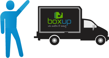 The BoxUp team picks up all rented items after your move