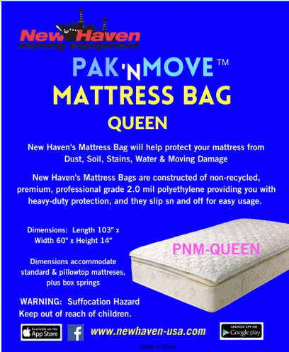 Queen Size Plastic Mattress Bag