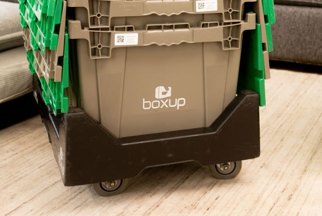 BoxUp Crates on a dolly for rent